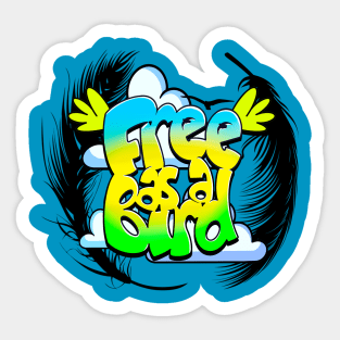 Free as a Bird Sticker